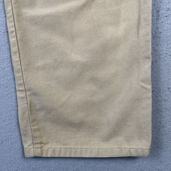 Patagonia Canvas Pants Women’s‎ 10 Beige Straight Leg High Rise Trousers - Picture 2 of 16